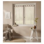 Voilage - eden - horizon - 60 x 90 cm - rayures ton sur ton - 5 passants