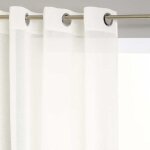 Voilage tamine tamisant 140 x 240 cm atmosphera - ivoire