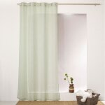 Voilage filet  oeillets 140 x 240 cm jelly coloris celadon