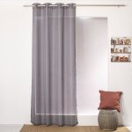 Voilage filet  oeillets 140 x 240 cm jelly coloris gris