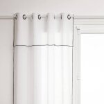 Voilage fred 140x240cm blanc - atmosphera createur dinterieur