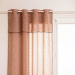 Voilage fred 140x240cm terracotta - atmosphera createur dinterieur