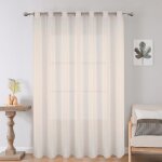 Voilage grande largeur uni en polyester - home maison - taupe 300x260 cm - ?illets - intrieur - contemporain ...