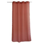 Voilage à ?illets uni terracotta 140x240 cm Voilage à ?illets uni terracotta 140x240 cm
