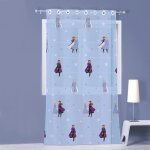Voilage à ?illets - disney frozen - anna et elsa - bleu - 140x240 cm - certifié oeko - tex® Voilage à ?illets - disney frozen - anna et elsa - bleu - 140x240 cm - certifié oeko - tex®