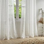 Voilage lily blanc 140x240cm - atmosphera createur dinterieur