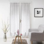 Paire de voile passe tringle 70x240cm milza gris