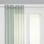 Voilage moly 135x240cm vert c�ladon - atmosphera cr�ateur dint�rieur