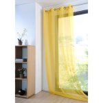 Voilage - monna - jaune - 135x260 cm - polyester - uni