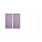 Voilage - noname - lot de 4 - violet prune - 60 x 160 cm - aspect lin Voilage - noname - lot de 4 - violet prune - 60 x 160 cm - aspect lin
