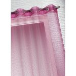 Voilage organza  fines rayures horizontales fu. . .