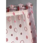 Voilage organza jacquard aux motifs cercles pim. . .