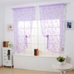 Voilages papillon rideaux en voile de tulle floral porte fentre rideau charpe cantonnire (1 pice ...
