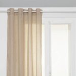 Voilage paxta 135x240cm beige lin - atmosphera cr�ateur dint�rieur