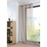 Voilage - monna lin - sabl� - 135x260 cm - beige
