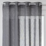 Voilage tiss� sabl� sab 140 x 240 cm atmosphera - gris