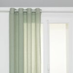 Voilage paxta 135x240cm vert c�ladon - atmosphera cr�ateur dint�rieur