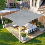Voile d& 39 ombrage rectangulaire 2x3m imperm�able toile ombrage 160 g / m� protection uv 95% pour jardin ...
