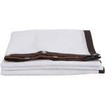 Voile dombrage blanc 97% avec ?illets et bords renforc�s pour serre terrasse jardin pergola (4 x 5 m) ...