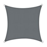 Voile dombrage carr� 2. 5x2. 5m imperm�able toile ombrage uv protection pour patio jardin terrasseext�rieur ...