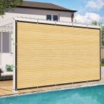 Voile dombrage avec ?illets 2x3mbeige toile dombrage pour jardin ombrage - protection solaire ext�rieure ...