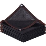 Voile - dombrage - toile - filet - ombrage - exterieur rectangulaire avec ?illets pour balcon serre jardin ...