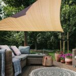 Voile dombrage triangulaire 3x3x3 m toile ombrage hdpe respirant (185g / ?) filet dombrage 3m r�sistant ...