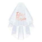 Voile de marie - future marie - polyester - adulte - rose - 1 pice