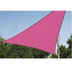 Voile d'ombrage triangulaire - provence outillage - rose - tissu ar hydrofuge