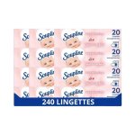Soupline - lingettes s�che - linge - douceur & soin - bo�te de 20 - casepack - lot de 12
