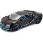 Voiture de collection - bburago - bugatti chiron noire - mtal - 1 / 18me