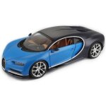 Voiture de collection en m�tal bugatti chiron bleue � l�chelle 1 / 18�me - bburago