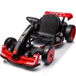 Audi go - kart �lectrique enfant 24v - 5 - 12 ans rouge 2 moteurs t�l�commande