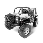 Voiture lectrique pour enfant ataa rally 2 places 24v blanc - batterie 24v et tlcommande