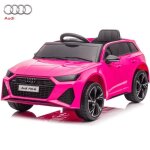 Audi rs6 voiture �lectrique 12v enfants - rose - 1 � 5 ans - licence officielle - pneus eva - bluetooth ...