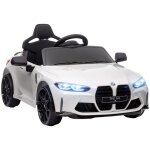 Voiture �lectrique pour enfants - bmw - bmw m4 - 3 - 5 km / h - t�l�commande incluse - blanc - 108x695x51 ...