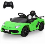 Voiture �lectrique enfant lamborghini t�l�commande 24g 2 moteurs 12v 4 km / h v�hicule �lectrique led ...