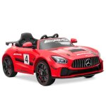 Playkin - mercedes gt4 red - voiture électrique pour enfants 12v batterie avec télécommande + 3 ans Playkin - mercedes gt4 red - voiture électrique pour enfants 12v batterie avec télécommande + 3 ans