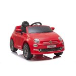Voiture �lectrique fiat 500 red avec radiocommande - fiat 500 - rouge - enfant - electrique - batterie ...