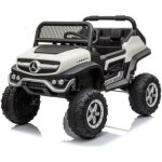 Voiture électrique mercedes mini unimog - 12v - blanc Voiture électrique mercedes mini unimog - 12v - blanc