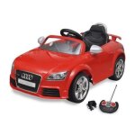 Voiture electrique - audi - tt rs - rouge - 4 roues - 6v - 30 kg max