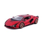 Voiture jouet - bburago - lamborghini sian fkp 37 - rouge - 1:24 - int�rieur - 14 ans et plus