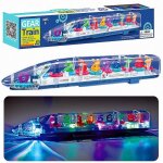 Voiture jouet electrique pour enfants train jouet transparent avec lumires et musique cadeau de nol ...