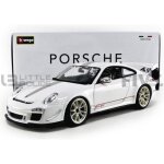 Voiture miniature de collection - bburago - porsche 911 / 997 gt3 rs 4. 0l - blanc gris rouge - 1 / 18 ...