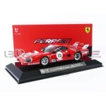 Voiture miniature de collection - bburago - ferrari 512 bb ii serie - 1 / 43 - rouge / argent - 1981