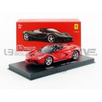 Voiture miniature de collection - bburago 1 / 43 - ferrari laferrari aperta - rouge - 36907r