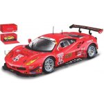 Voiture miniature de collection - bburago - ferrari 488 gte - rouge - chelle 1 / 43 - 2017