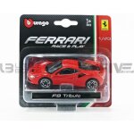 Voiture miniature de collection - bburago - ferrari f8 tributo - 1 / 43 - rouge - 2019