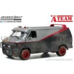 Voiture miniature de collection - greenlight - gmc a team van - �chelle 1 / 24 - version a - team - noir ...