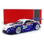 Voiture miniature - ixo - porsche 911 (991) rsr - �chelle 1 / 18 - le mans 2018 - bleu / blanc